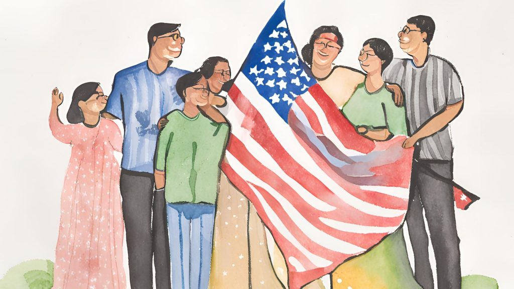a family of new american citizens