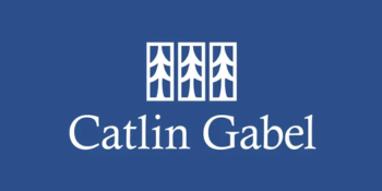 Catlin Gabel logo with the text _Catlin Gabel_ below a white graphic of three trees inside a window frame
