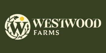 Westwood Farms logo with a stylized W inside a circle with a yellow sun above it